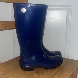 UGG rain-boots blue tall